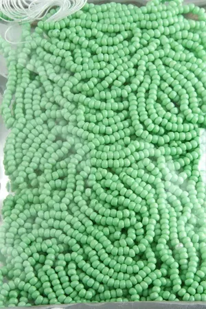 2,5 mm Silindir Kum Boncuk 50 Gram - Yeşil-1