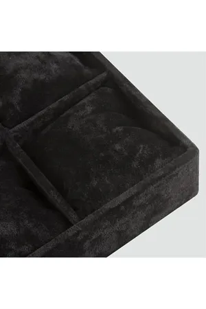 6'lı Anfora Kumaş Yastıklı Tabla - Füme