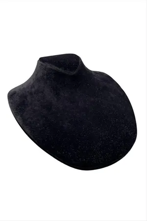 20 cm Yatay Manken Anfora Kumaş - Siyah