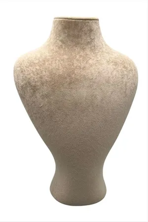 29 cm Bombeli Manken Anfora Kumaş - Açık Kahverengi