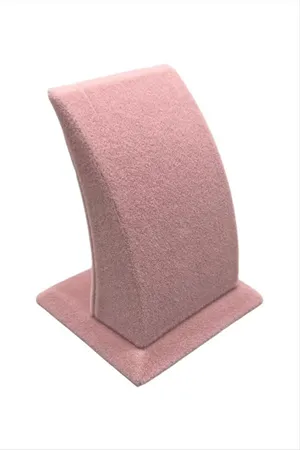 Anfora Kumaş Kaplamalı Küçük Küpe Standı - Açık Pembe