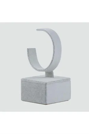 Anfora Kumaş Kaplamalı Saat Standı - Kahverengi