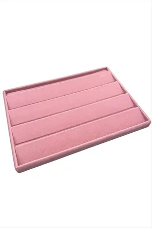 Yatay Anfora Kumaş Küpelik 24*34 cm - Açık Pembe