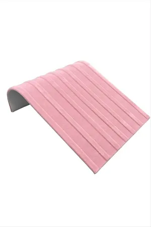 6'lı Anfora Kumaş Kaplamalı Bileklik Standı - Açık Pembe