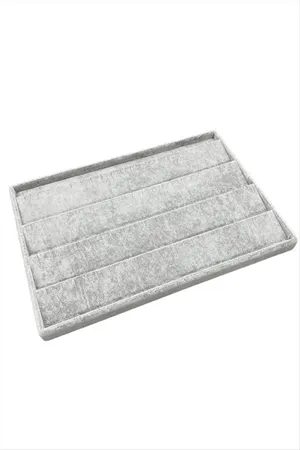 Yatay Anfora Kumaş Küpelik 24*34 cm - Gri