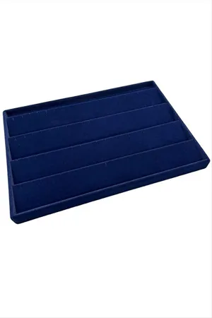 Yatay Anfora Kumaş Küpelik 24*34 cm - Lacivert
