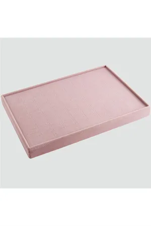 Yatay Anfora Kumaş Batırmalı Yüzük Tablası  - Pembe