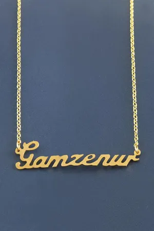 Gamzenur İsimli Kolye - Sarı