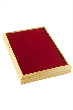 Ahşap Anfora Kumaş Piercing Küpelik 18*24 cm - Siyah