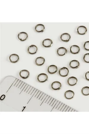 4*6 Lak Kaplama Metal Halka 25 Gram - Gümüş Rengi