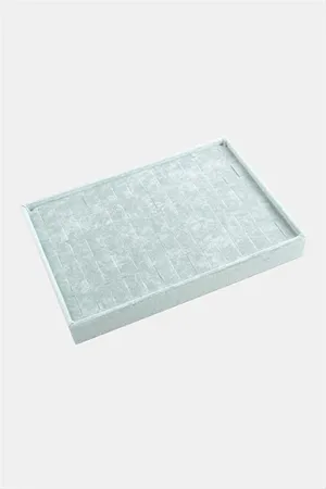 Dikey Anfora Kumaş Batırmalı Yüzük Tablası 17*23 - Gri