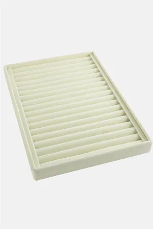 Dik Sosisli Anfora Yüzük Kelepçe Standı 24*34 cm - Krem
