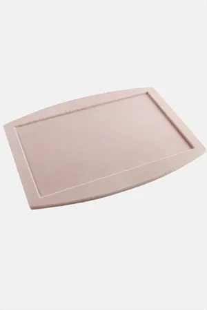 Oval Anfora Kumaş Sunum Servis Tablası - Açık Pembe