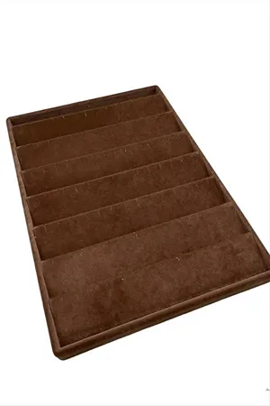 Dik Anfora Kumaş Küpelik 24*34 - Kahverengi