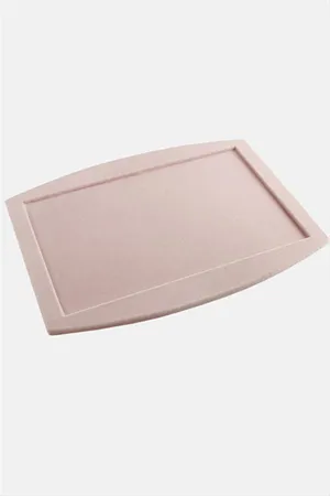 Oval Anfora Kumaş Sunum Servis Tablası - Açık Pembe
