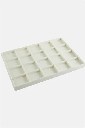20 Bölmeli Anfora Tabla 24*34 cm - Krem