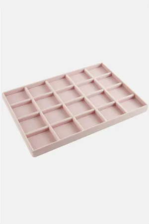 20 Bölmeli Anfora Tabla 24*34 cm - Açık Pembe