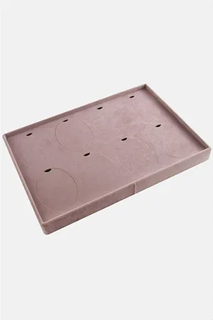8 Adet Anfora Kumaş Yatay Ayaklı Kolye Standı - Açık Pembe