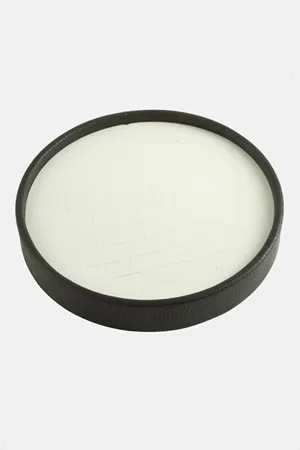 Yuvarlak Ahşap Deri Yüzüklük 20 cm - Siyah
