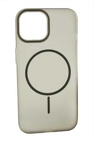 iPhone 12 Buzlu Magsaff Kapak Kılıf - Siyah