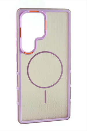 Samsung Glaxy S24U Magsaff Kapak Kılıf - Lila