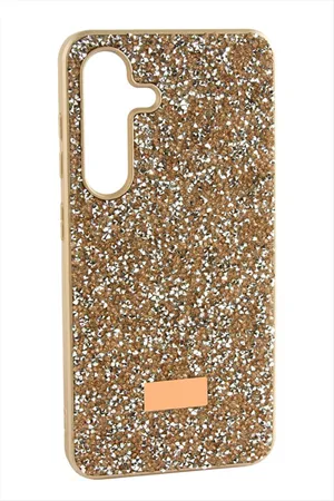 Samsung Galaxy S25 Plus Taşlı Kapak Kılıf - Kahverengi