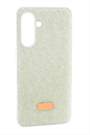 Samsung Galaxy S25 Taşlı Kapak Kılıf - Beyaz