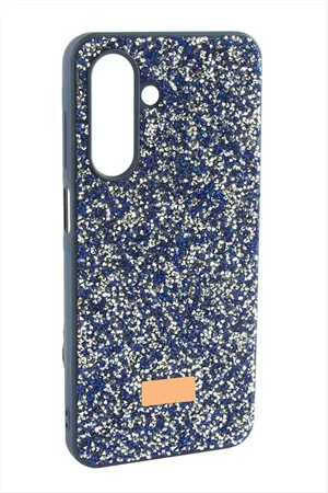 Samsung Galaxy S25 Taşlı Kapak Kılıf - Mavi