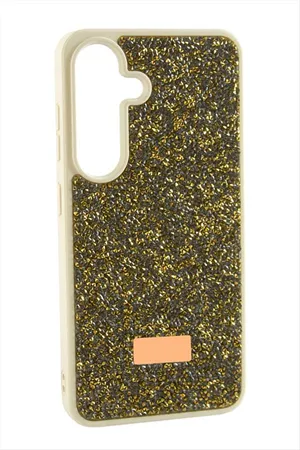 Samsung Galaxy S25 Taşlı Kapak Kılıf - Sarı
