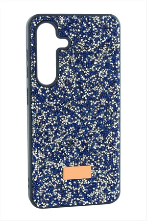 Samsung Galaxy A35 Taşlı Kapak Kılıf - Mavi