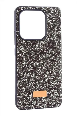 İphone 12 Pro Max Taşlı Kapak Kılıf - Siyah