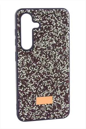 Samsung Galaxy A55 Taşlı Kapak Kılıf - Mor