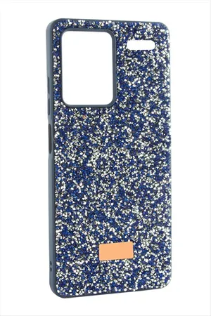 Xiaomi Redmi Note 13 Pro Plus Taşlı Kapak Kılıf - Mavi