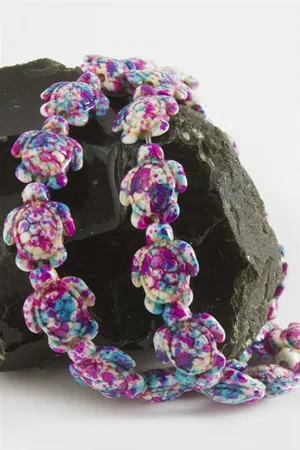 1,8 mm Kaplumbağa Turkuaz Taşı - Mor