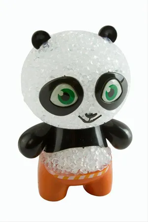 Panda Işıklı Biblo 12 cm - Beyaz