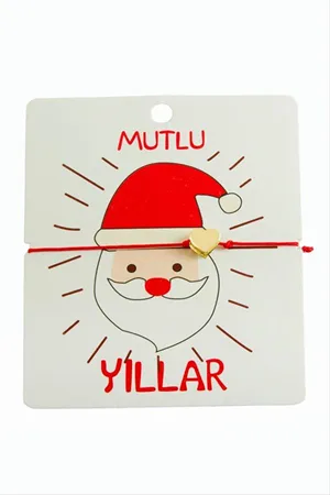 Kalp Yılbaşı Bilekliği - Kırmızı