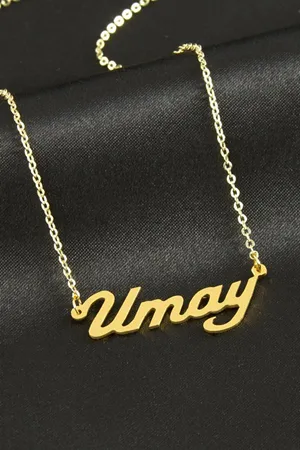 Umay İsimli Kolye - Sarı
