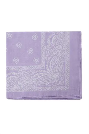 Çini Desenli Bandana 50*50 - Lila