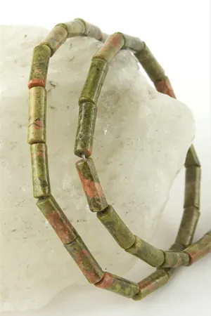 1,4 cm Boru Unakit Taşı - Yeşil