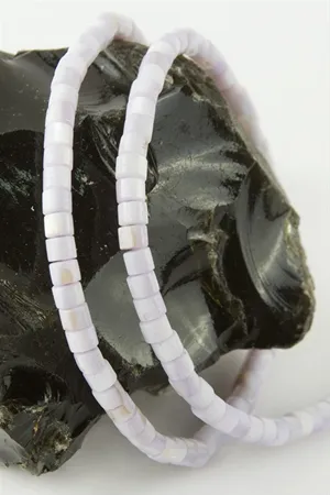 4*4 mm Disk Sedef Taşı - Lila