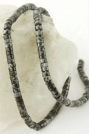 2*4 mm Disk Obsidyen Taşı - Siyah