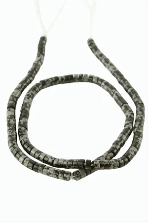 2*4 mm Disk Obsidyen Taşı - Siyah