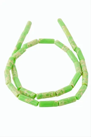 1,4 cm Boru Varisit Taşı - Yeşil