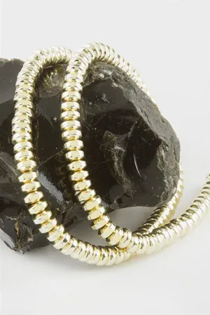Rondela Hematit Taşı 6 mm - Sarı