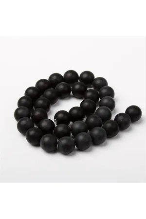 10 mm Mat Onix Taşı - Siyah