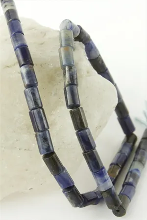 6*8 mm Boru Sodalit Taşı - Lacivert