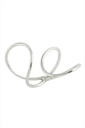 Oval Metal Yüzük - Gümüş Rengi