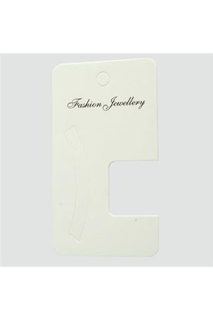 Toka Kartı 5*9 cm - Beyaz