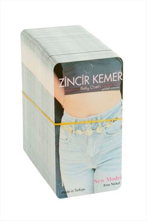 Zincir Kemer Kartı 200 Adet - Mavi