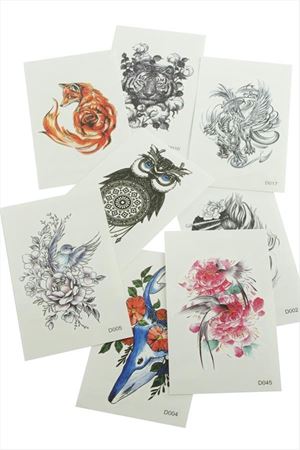 Karışık Tattoo Dövme Sticker - Ebruli